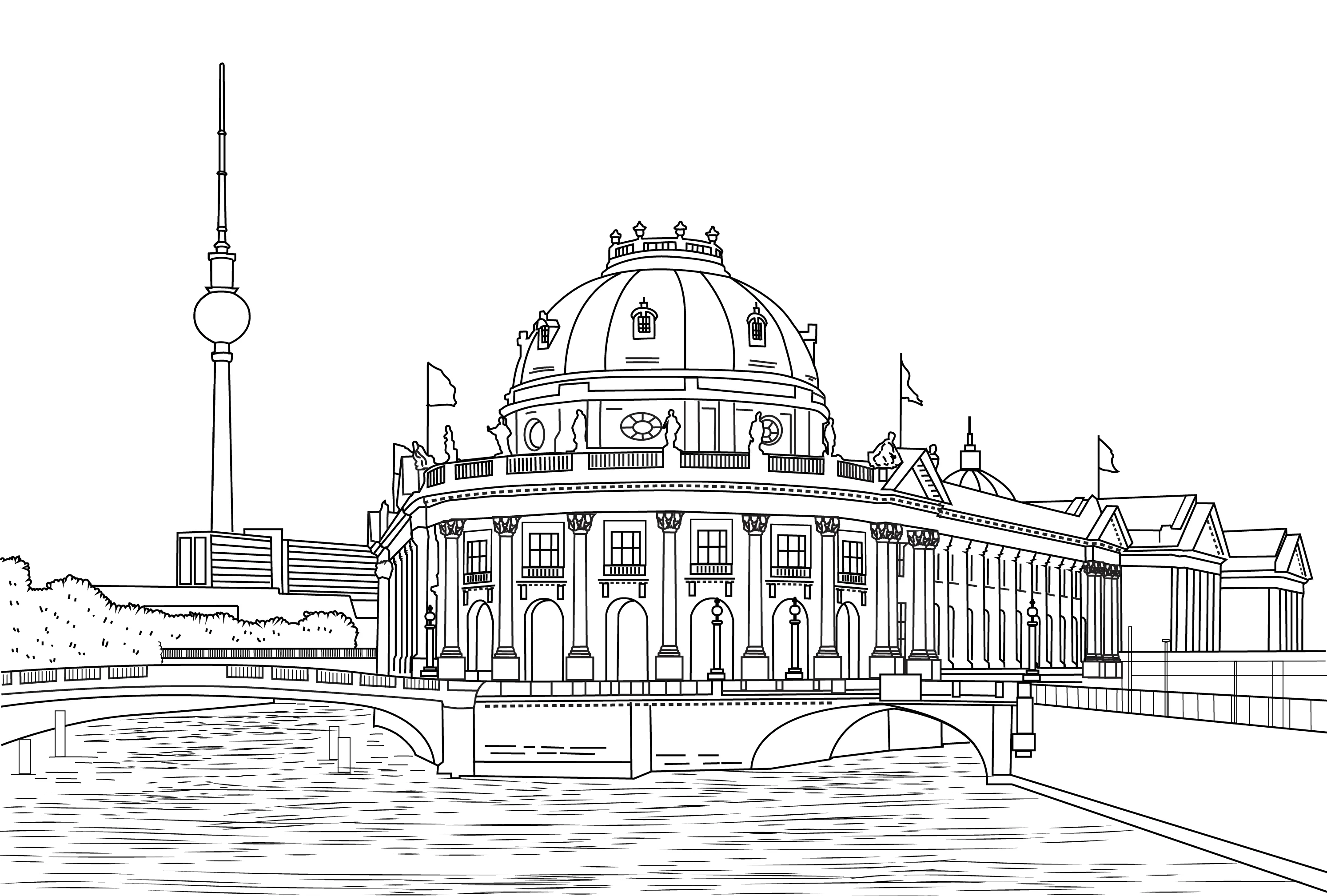 Berlin Colouring Book (A4) - Image 4