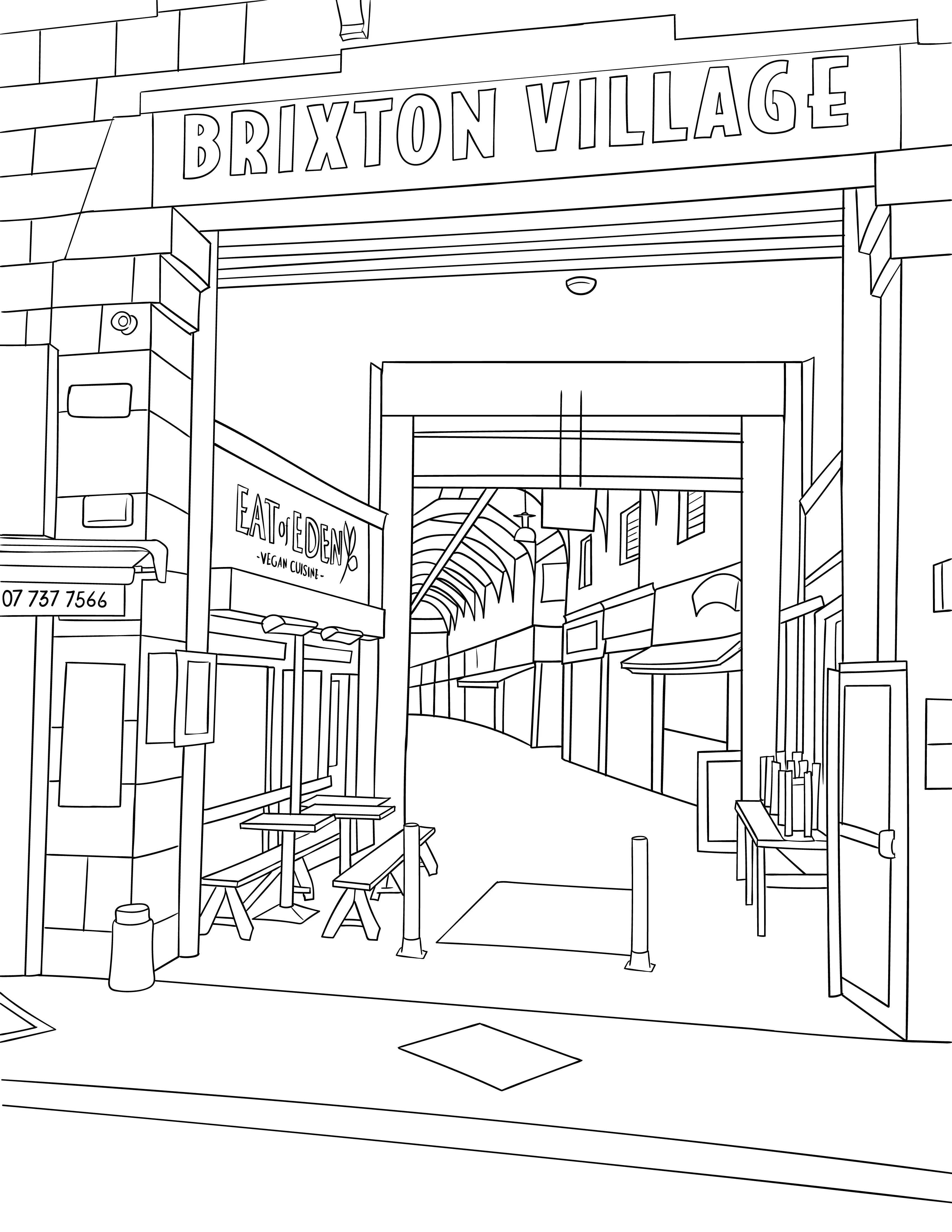 Brixton Colouring Book (A4) - Image 3