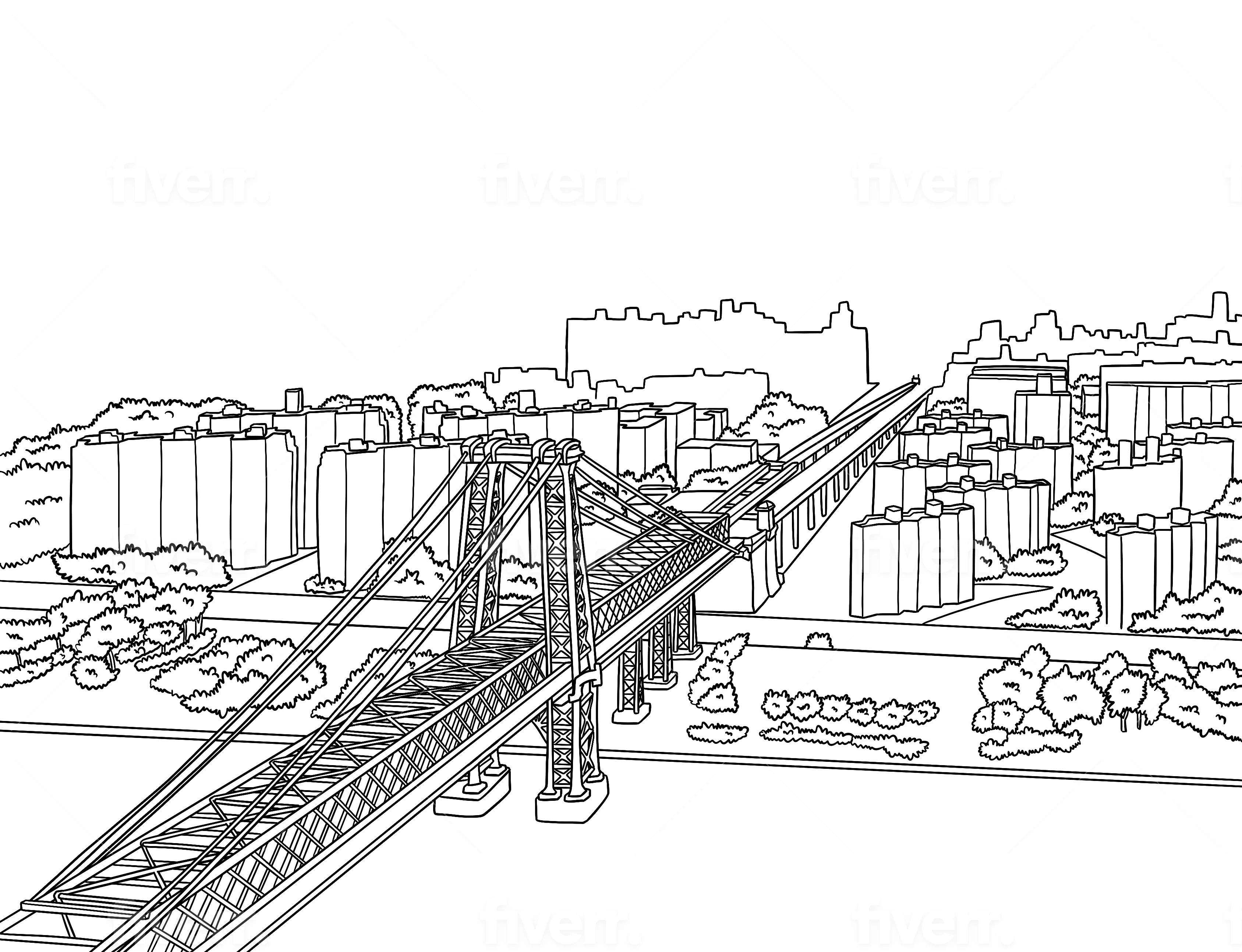 Brooklyn Coloring Book (A4) - Image 4