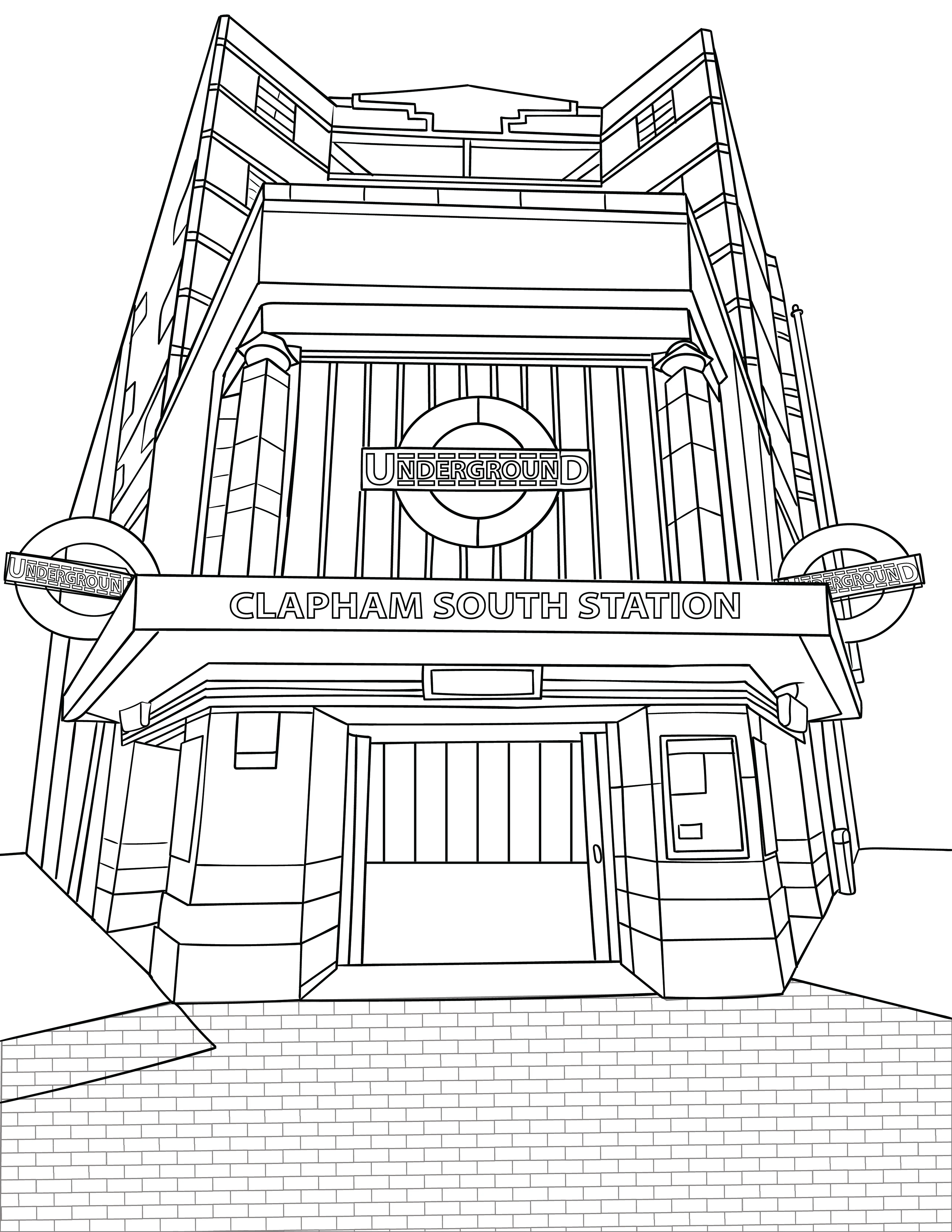 Clapham Colouring Book (A4) - Image 3