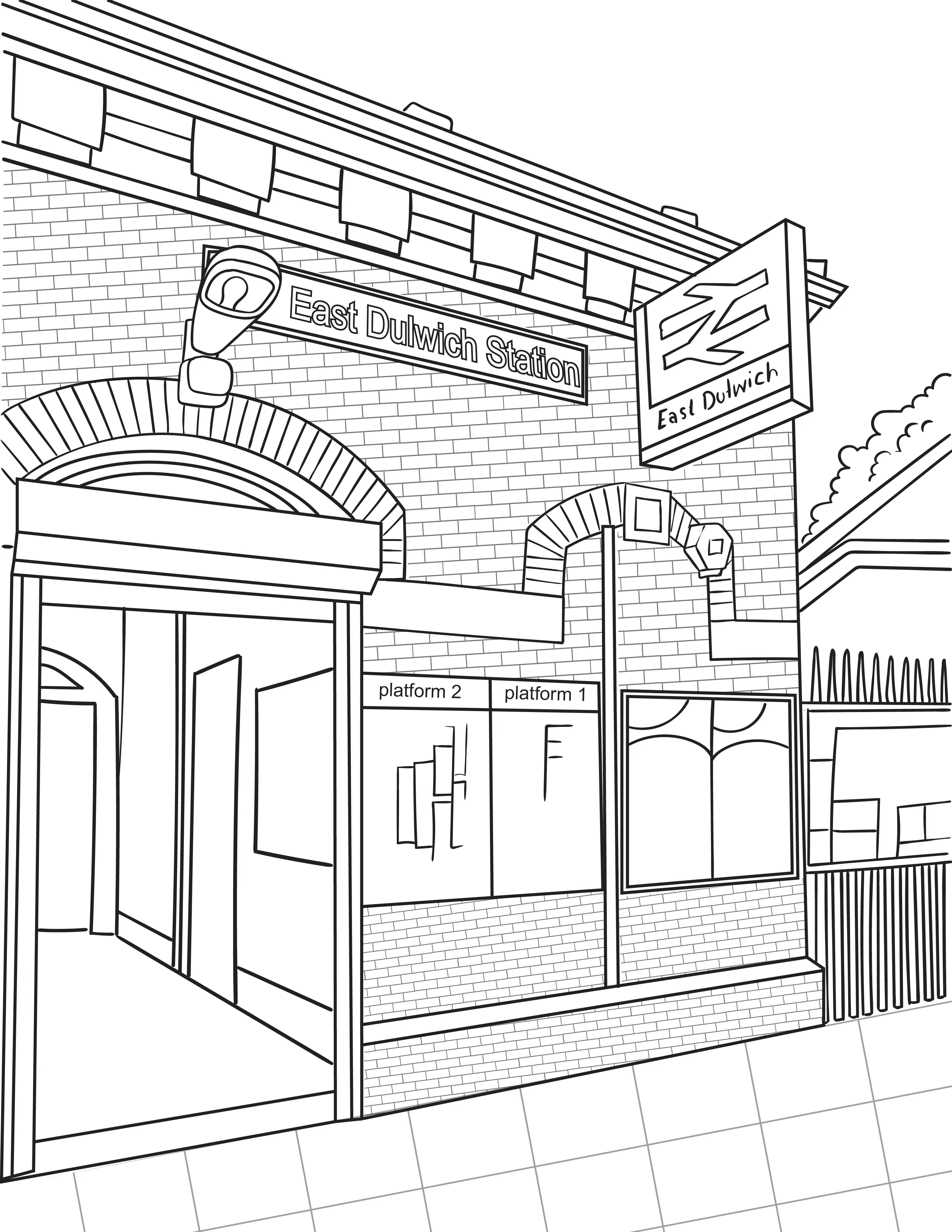 East Dulwich Colouring Book (A4) - Image 5