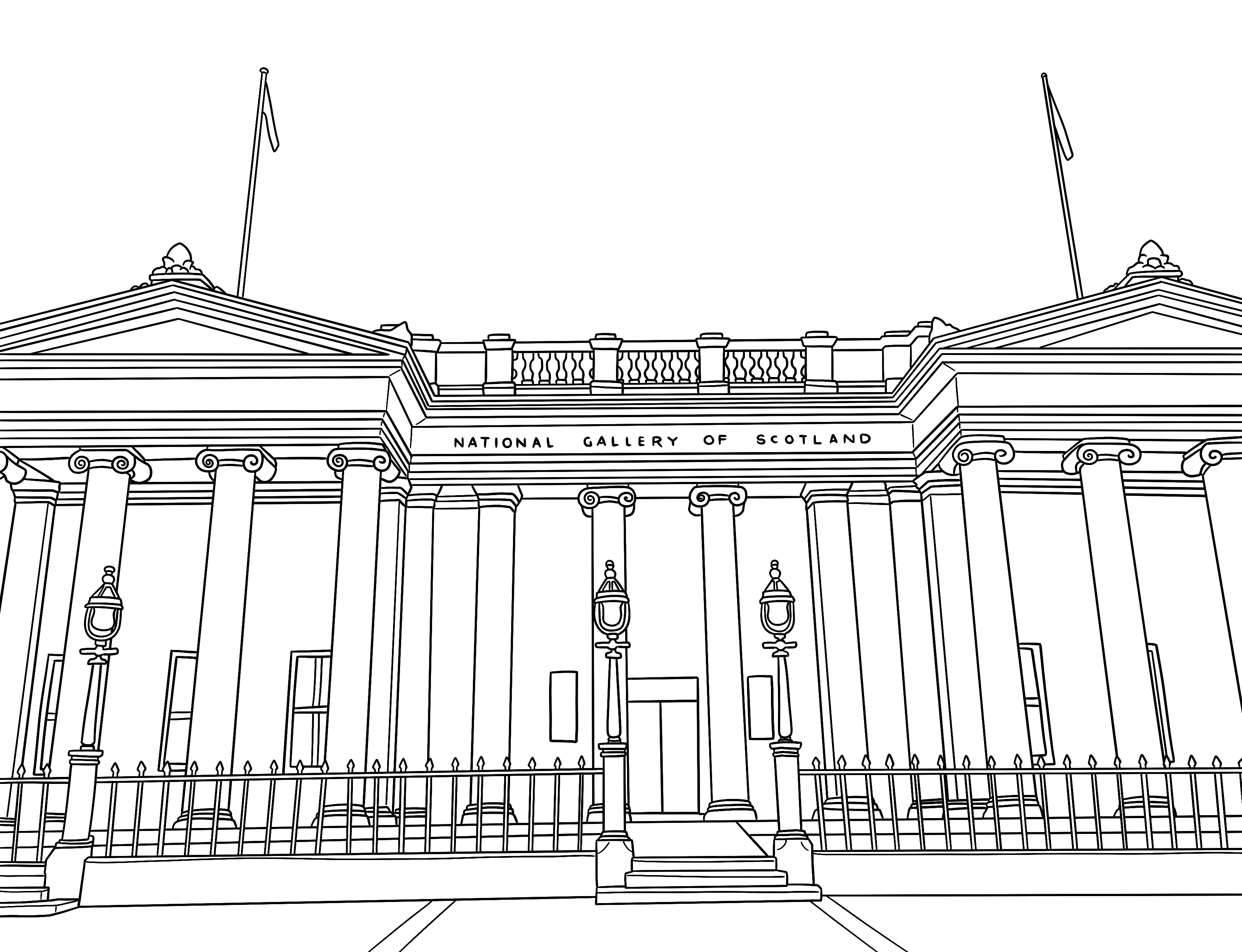 Edinburgh Colouring Book (A4) - Image 5