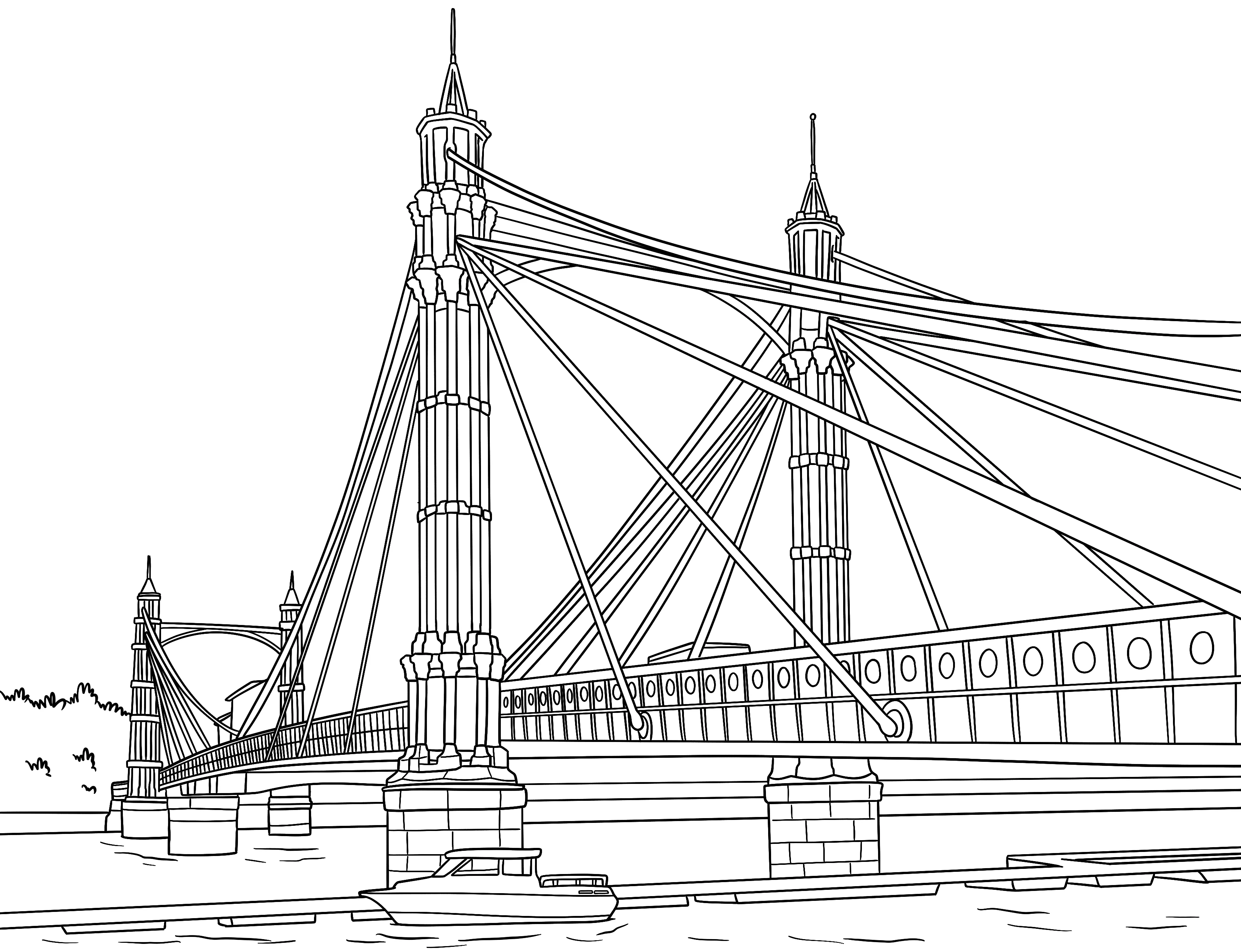 London Bridges Colouring Book (A4) - Image 3