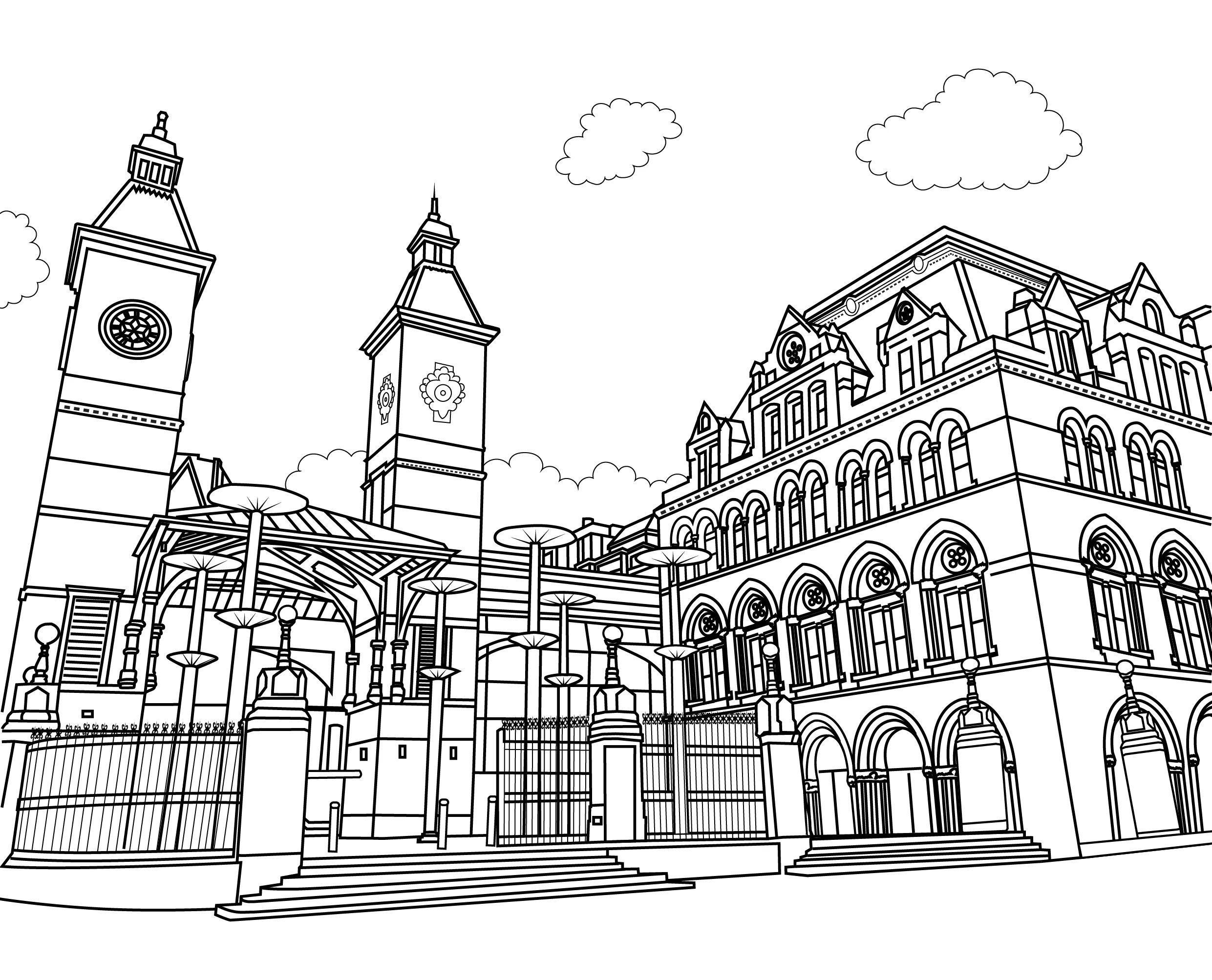 London Stations Colouring Book (A4) - Image 3