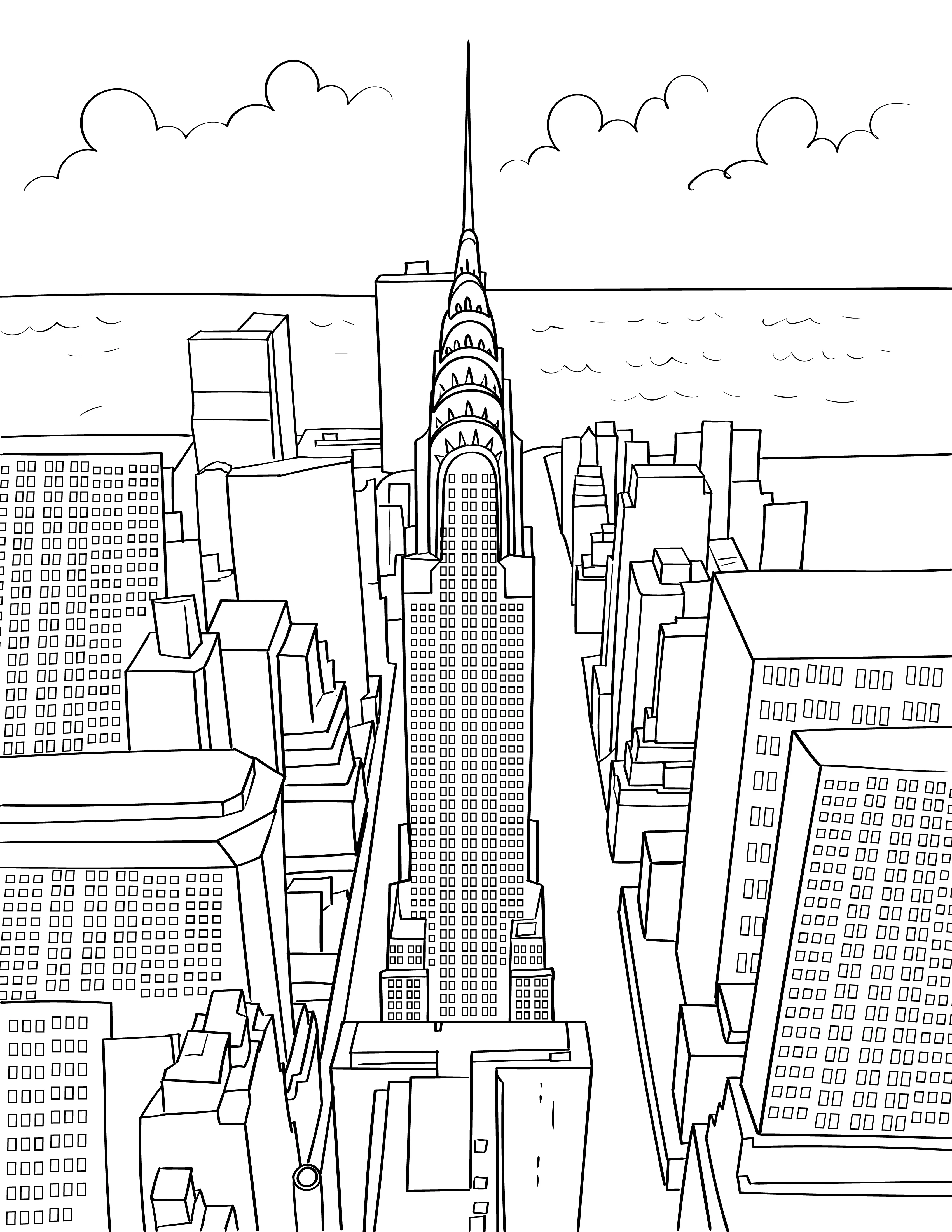 New York Colouring Book (A4) - Image 3