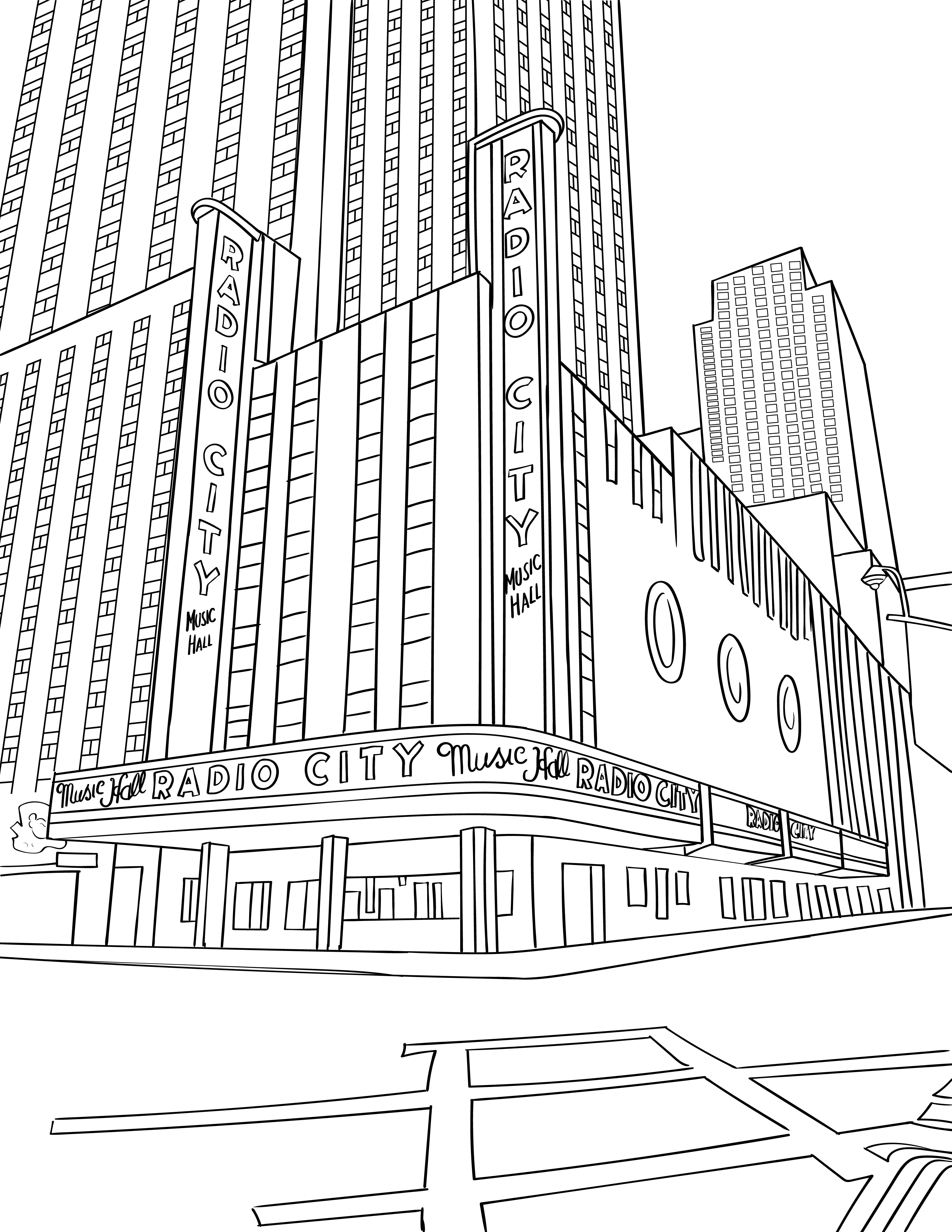 New York Colouring Book (A4) - Image 4