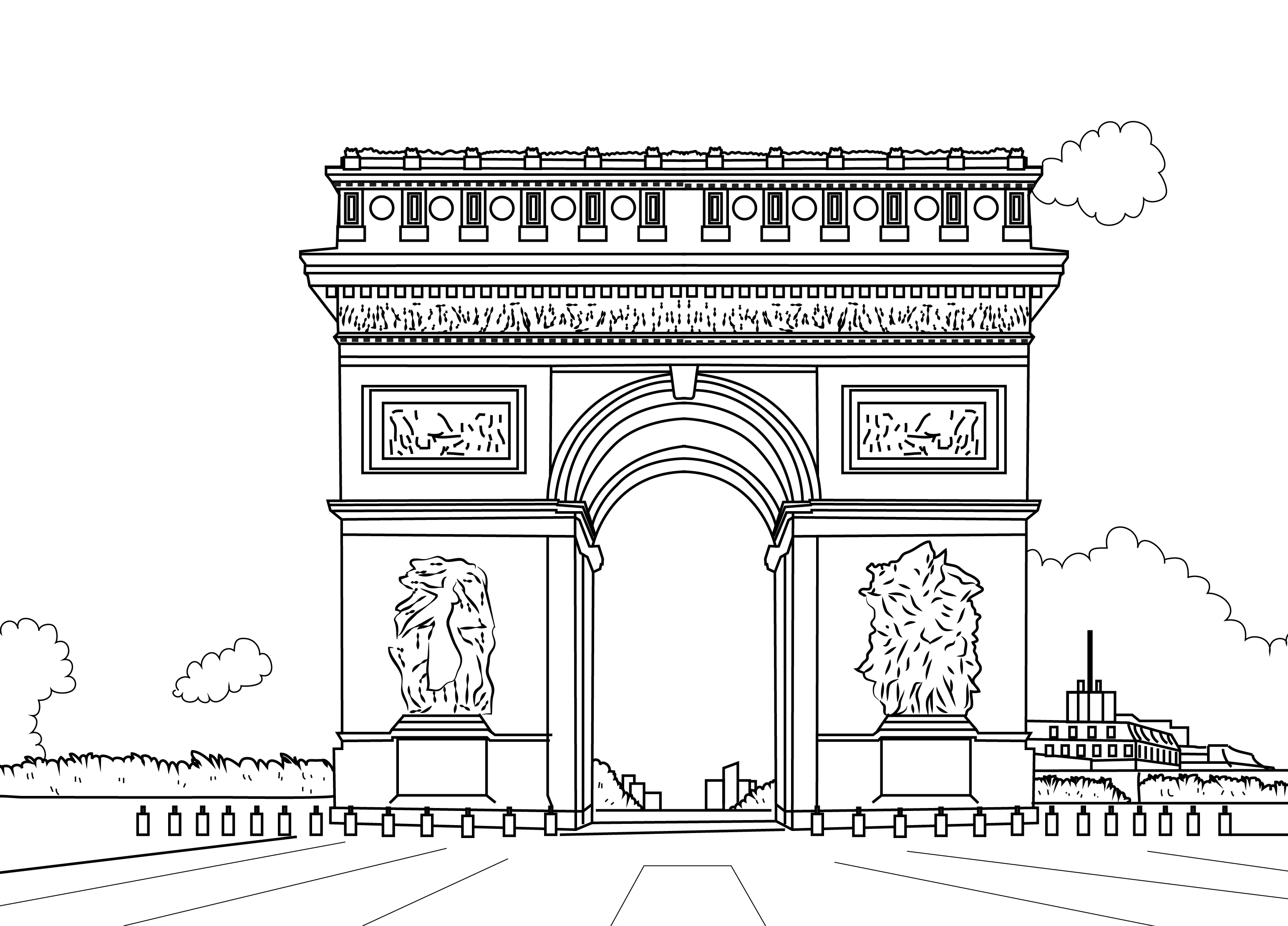 Paris Colouring Book (A4) - Image 4