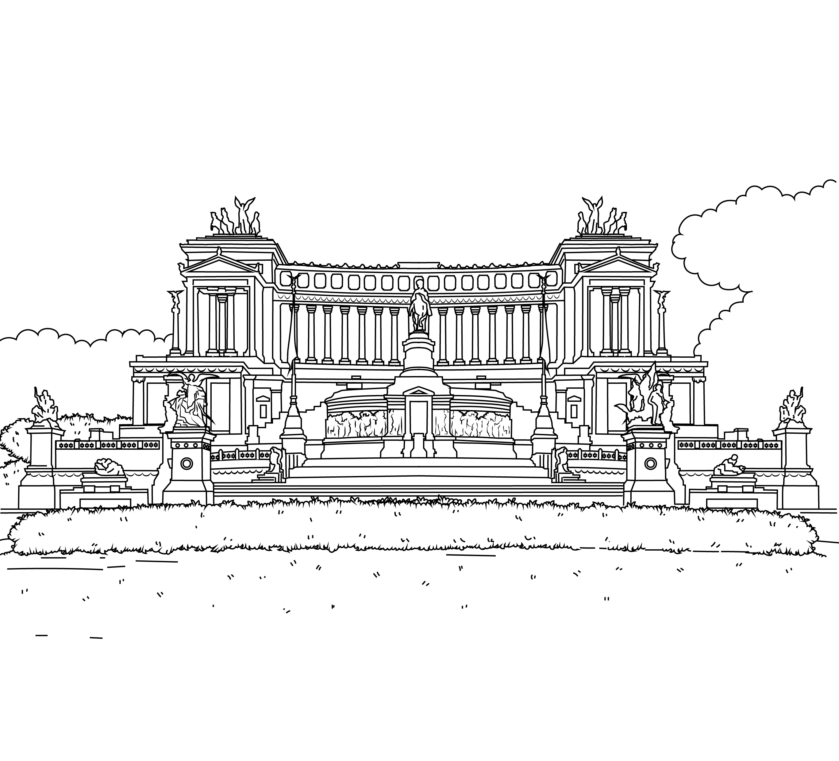 Rome Colouring Book (A4) - Image 3