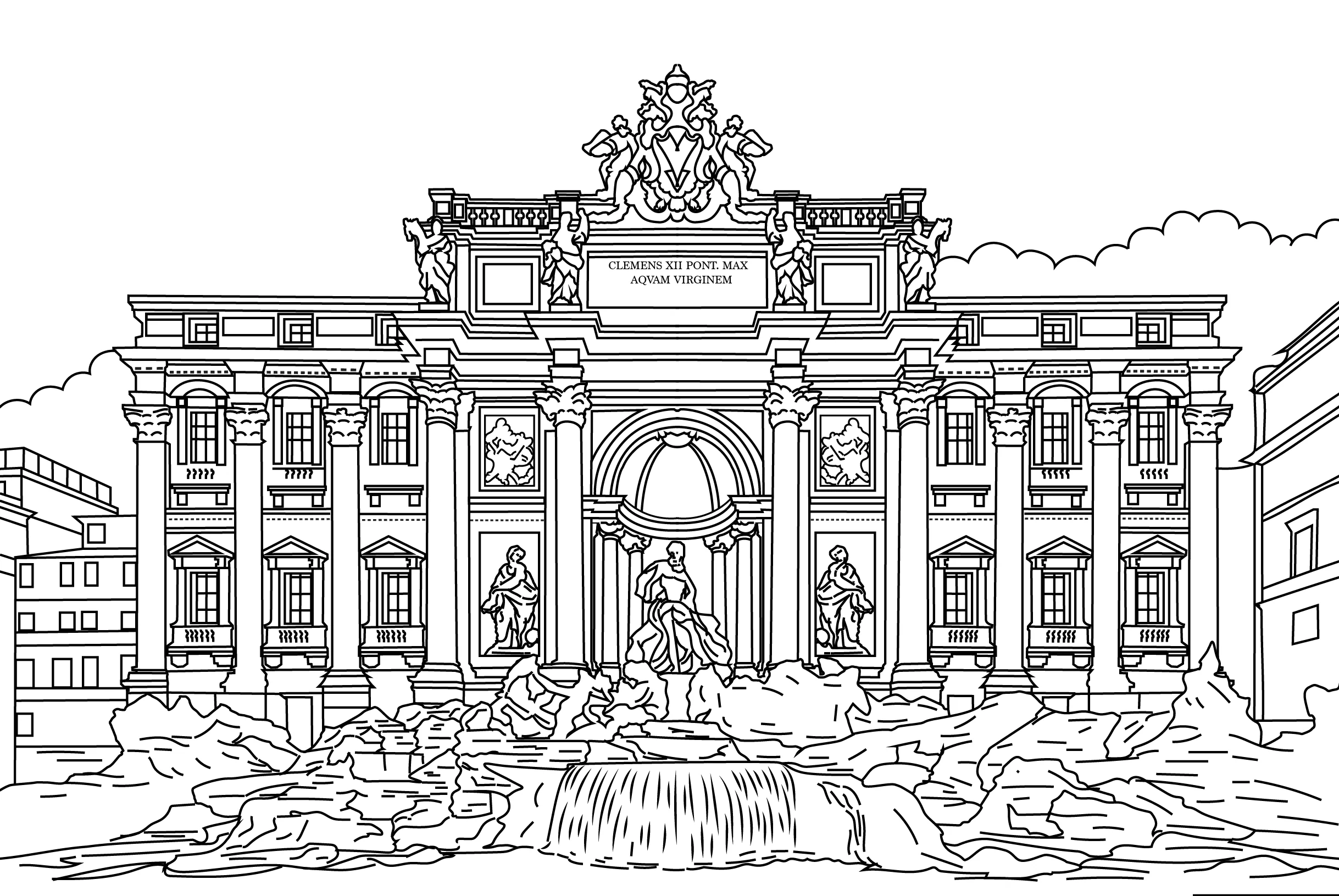 Rome Colouring Book (A4) - Image 4