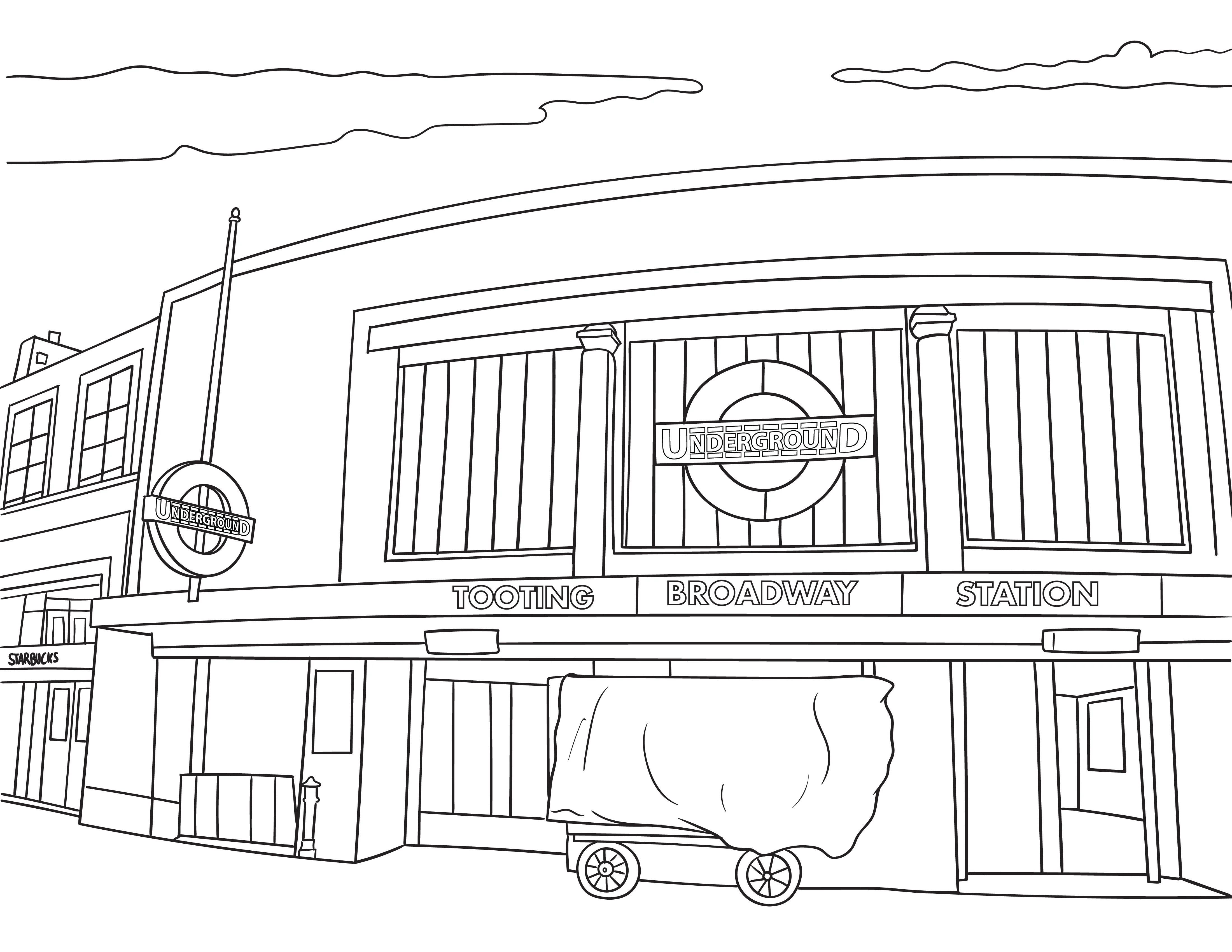 Tooting Colouring Book (A4) - Image 4