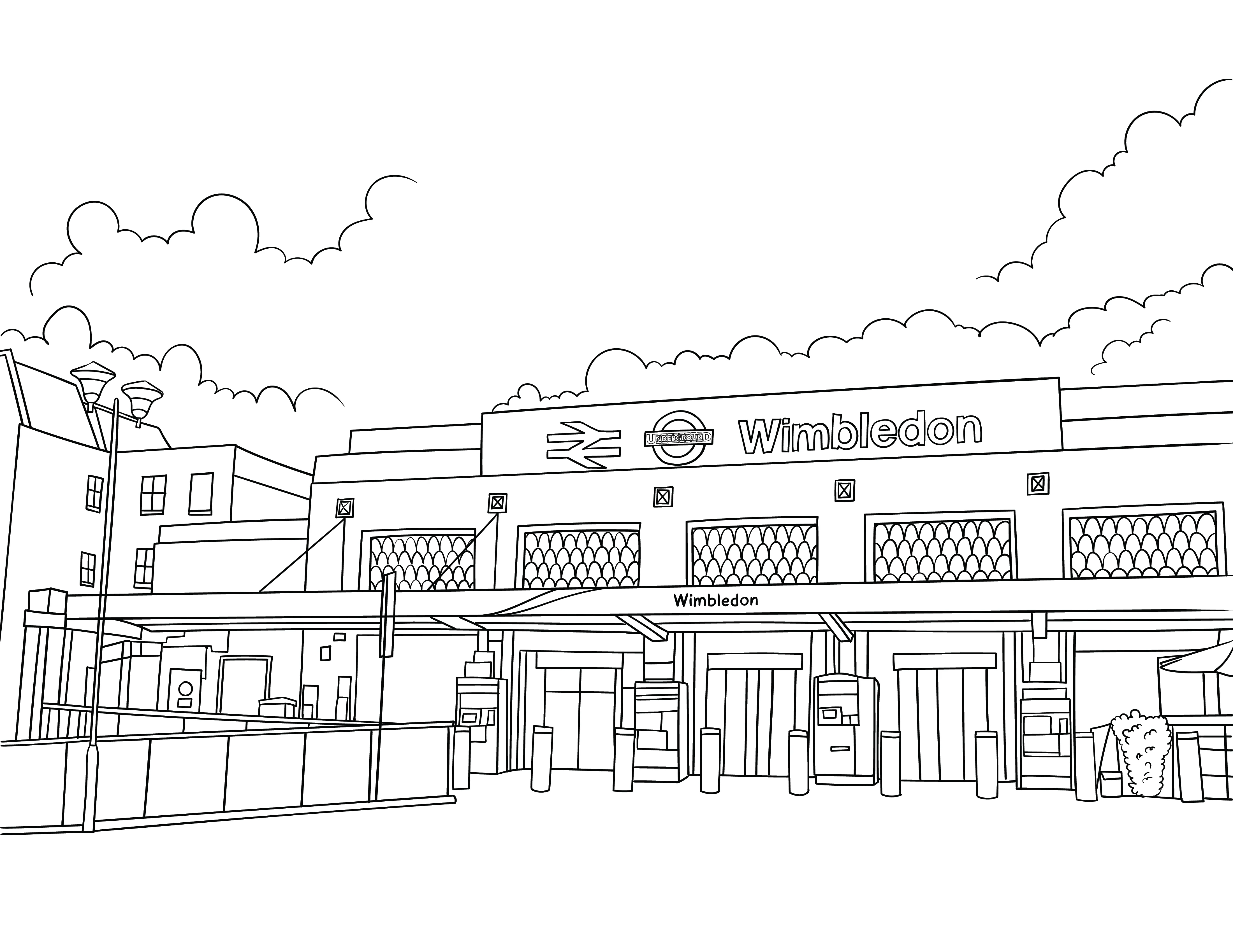 Wimbledon Colouring Book (A4) - Image 5